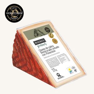 Maxorata Gourmet Majorero semi-cured goat cheese coated with paprika (DOP) wedge 225 gr A