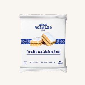 Inés Rosales Cortadillos con cabello de ángel (Cortadillos with pumpkin pulp), from Seville, 6 unit pack 216 gr