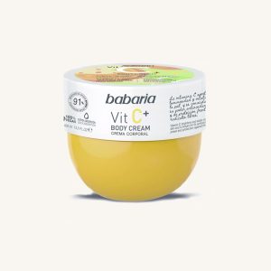 Babaria Vit C+ body cream, vegan, 24-hour hydration, jar 400 ml