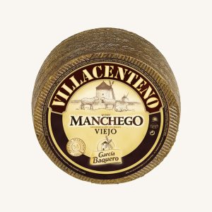Villacenteno (García Baquero) Manchego Viejo (old) sheep´s cheese DOP, wheel 3 kg