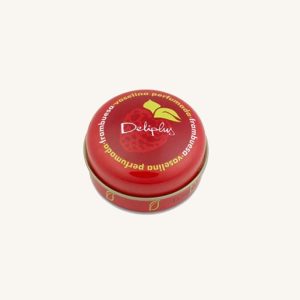 Deliplus Moisturising vaseline for lips, raspberry scented smell, from Alicante, mini tin box 15 gr